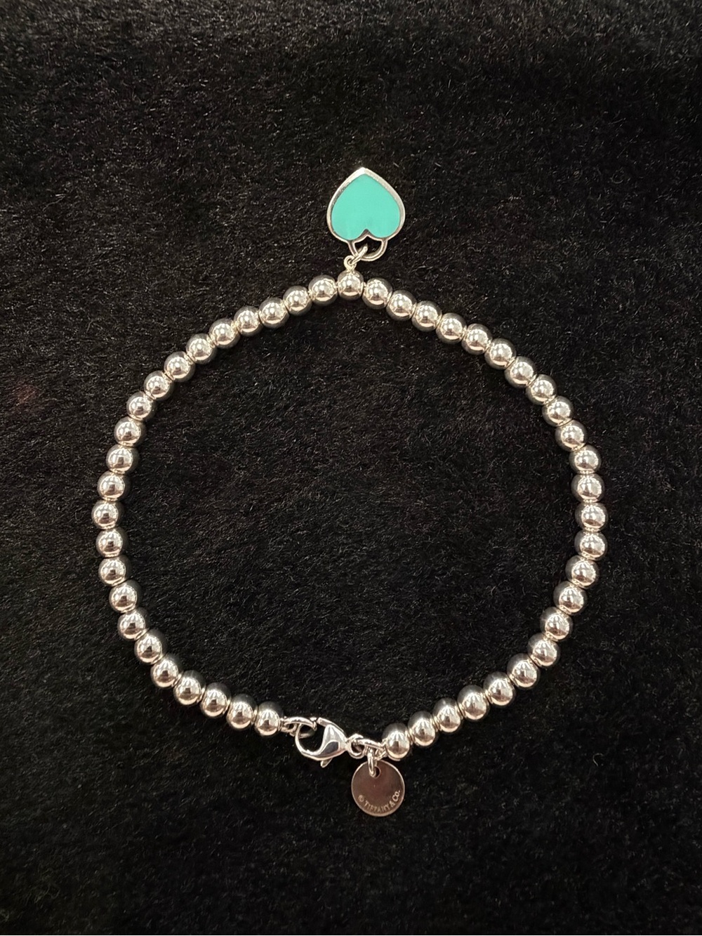 Return To Tiffany 4mm Bead Bracelet Tiffany Blue with a Diamond
